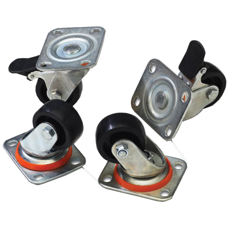 DIGITUS rollenset voor netwerk-/serverkasten, 250 kg per rol, 4 stuks